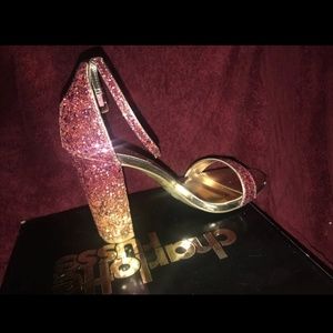 BRANDNEW Char Russe Ombré Sparkle Heels